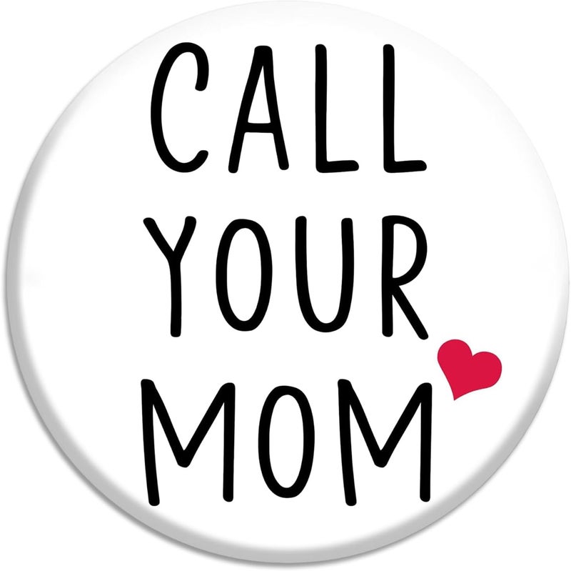 Bazaar Encounters Call Your Mom Funny Fridge Magnet - Stocking Stuffer for for Daughters, Sons, and College Students – Reminder Magnets Décor for Home, Office and Apartment - Image 1
